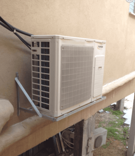 התקנת יחידה חיצונית